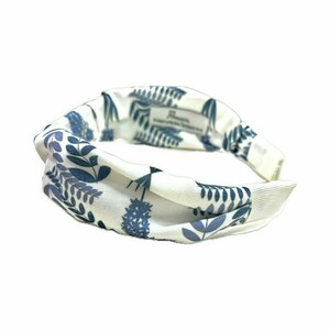 Στέκα Mαλλιών με Πολύχρωμο Μοτίβο Flora Blue - ύφασμα, βαμβάκι, πλαστικό, αξεσουάρ μαλλιών, στέκες - 4