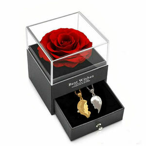Δώρο Άγιος Βαλεντίνος Κουτί Κοσμηματοθήκη Με Τεχνητό Τριαντάφυλλο - πλαστικό, κοσμηματοθήκη, αγ. βαλεντίνου - 3