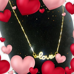 Χειροποιητο Κολιε με ατσαλινo << love>> με ζιργκον και ατσαλινη αλυσιδα σε Κουτι δωρου με χειροποιητα κοκκινα και ροζ τριανταφυλλα - καρδιά, μέταλλο, ατσάλι, ζιργκόν, κοσμήματα - 5