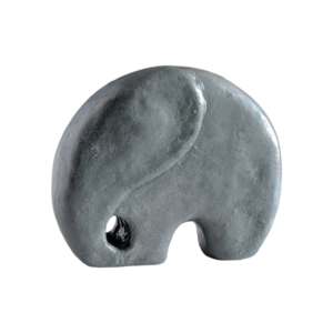 Διακοσμητικό αγαλματάκι ελέφαντας πήλινο γκρι εφέ πέτρας 8,5εκΧ10,5εκ - πηλός, δώρα γάμου, ελεφαντάκι, διακοσμητικά, ειδη δώρων