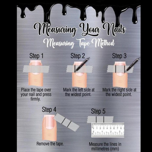 Press On Nails - Classic French with bows - 3