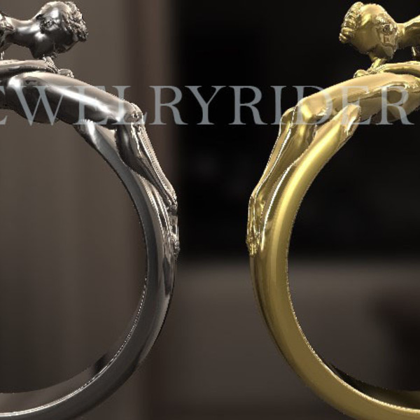 Συμβολικό γκει Δαχτυλίδι 69, Γυμνό σεξουαλικό άνδρας με άνδρα, Erotic Pride κοσμήματα, Kinky κοσμήματα, ασήμι 925 - ασήμι - 5