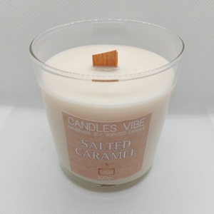 SALTED CARAMEL 220GR. - αρωματικά κεριά, φυτικό κερί, soy candles - 2