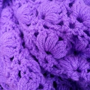 Πλεκτό Χειροποίητο Σάλι|Handmade crochet shawl - βαμβάκι, ακρυλικό - 2
