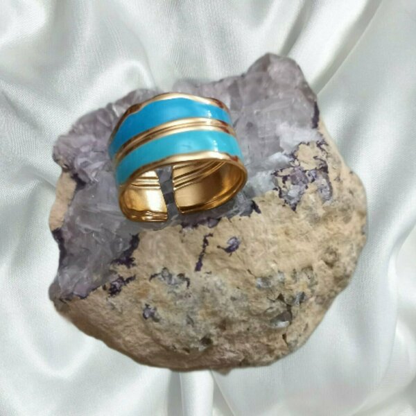 Δαχτυλίδι blue one size - βεράκια, ατσάλι, φθηνά