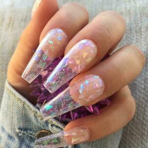 Press On Nails - Transparent Sparkle - 2