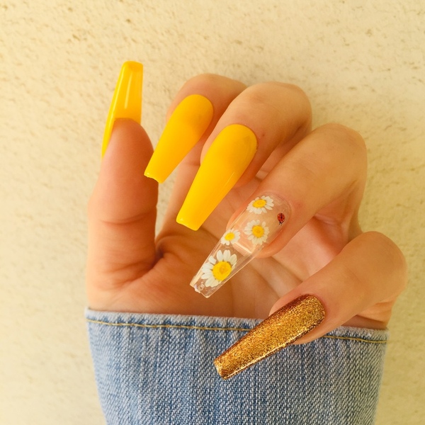Press On Nails - Sunflower - 2