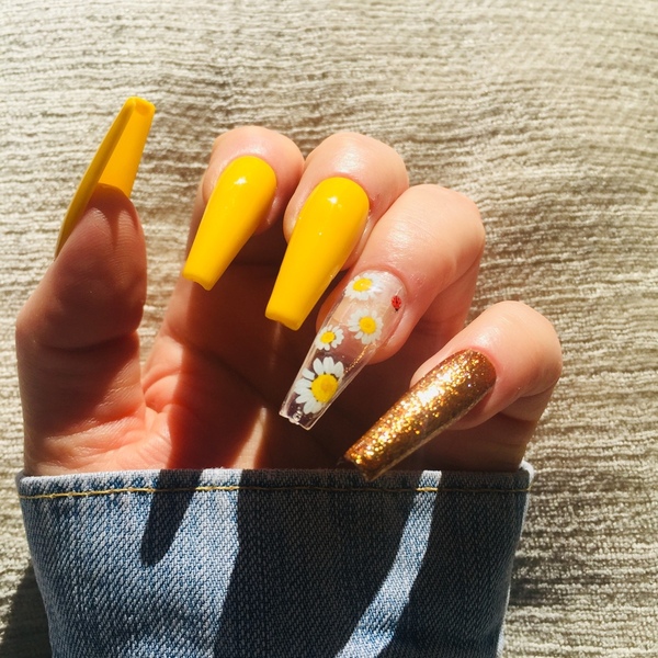 Press On Nails - Sunflower - 3