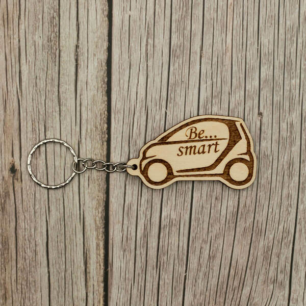Μπρελόκ Smart - ξύλο, ανδρικά μπρελόκ, αυτοκινήτου, σπιτιού - 2