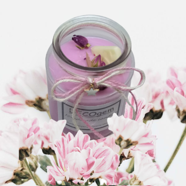 Χειροποίητο κερί σόγιας με άρωμα Amber & Olibanum σε γυάλινο βάζο με καπάκι ( 340 ml - 70 ώρες καύσης ) - χειροποίητα, αρωματικά κεριά, σόγια, αρωματικό χώρου - 3