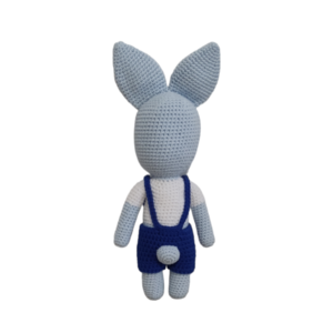 Πλεκτό κουνελάκι - λούτρινα, amigurumi, για παιδιά, δώρο γέννησης, δώρο γεννεθλίων - 3