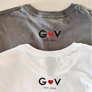 SET 2 T-Shirt για ζευγάρι. Custom tshirt με τα αρχικά του ζευγαριού - 3