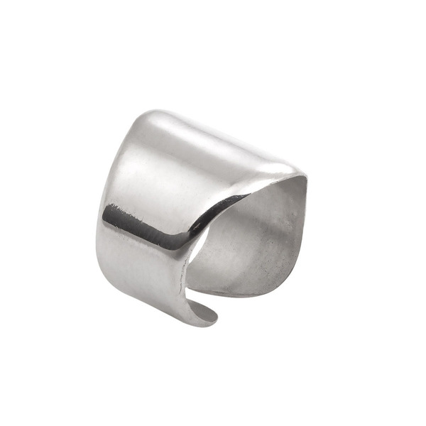 Ασημένιο δαχτυλίδι "κύμα" - ασήμι 925, γεωμετρικά σχέδια, boho, αυξομειούμενα - 2