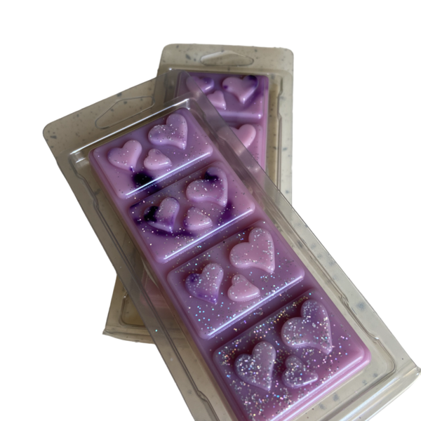 Χειροποιητη Μπαρα Σοκολατας Με Καρδιες Σε Πλαστικη Συσκευασια Με Αρωμα Νο 5, 70γρ - αρωματικά κεριά, αρωματικό χώρου, 100% φυτικό, soy wax