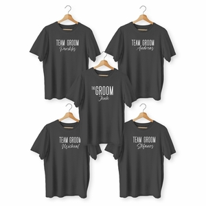 5 T-Shirt / TEAM GROOM / Custom Tshirt