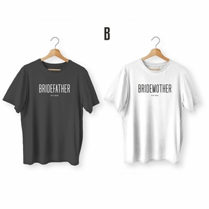 2 T-Shirt / BRIDEFATHER / BRIDEMOTHER - δώρα