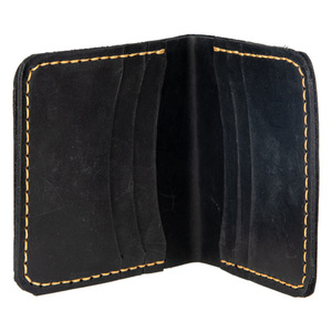 Γυναικείο χειροποίητο δερμάτινο πορτοφόλι Toya μαύρο - δέρμα, πορτοφόλια - 3