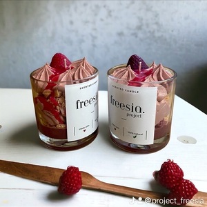 Χειροποίητο αρωματικό κερί σόγιας με άρωμα σοκολατένια brownies & άγρια berries 250gr. - κερί, αρωματικά κεριά, κεριά, κεριά σε βαζάκια - 2