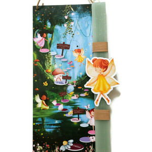 Χειροποίητη αρωματική λαμπάδα νεράιδα με επιτραπέζιο παιχνίδι. 30cm - κορίτσι, λαμπάδες, για παιδιά, νεράιδες, παιχνιδολαμπάδες