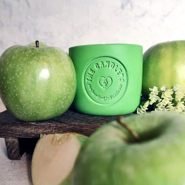 Κερί σόγιας Green Apple Harvest | 200ml - αρωματικά κεριά, αρωματικό, waxmelts - 2