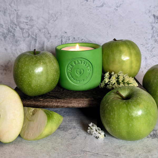 Κερί σόγιας Green Apple Harvest | 200ml - αρωματικά κεριά, αρωματικό, waxmelts - 4