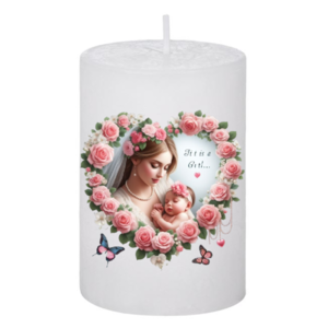 Κερί Mother and Baby - Baby Shower 8, 5x7.5cm - αρωματικά κεριά