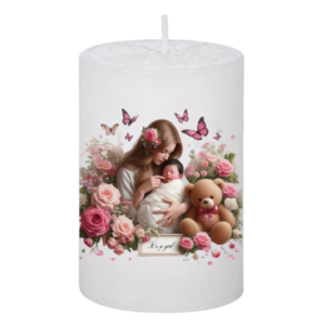 Κερί Mother and Baby - Baby Shower 15, 5x7.5cm - αρωματικά κεριά
