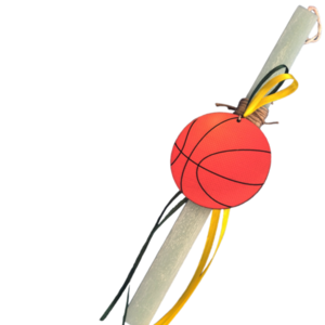 Λαμπάδα πλακέ αρωματική μπαλα μπάσκετ - λαμπάδες, για παιδιά, για ενήλικες, για εφήβους, σπορ και ομάδες
