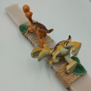 Αρωματική λαμπάδα με δεινοσαύρους - αγόρι, λαμπάδες, για παιδιά, ζωάκια, παιχνιδολαμπάδες - 2