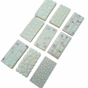 Wax melts - Λευκές αρωματικές μπάρες σοκολάτας σε διάφορα σχέδια (2 τμχ) - αρωματικά κεριά, waxmelts