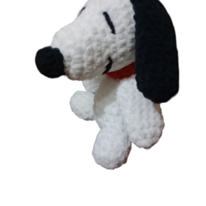 Snoopy πλεκτος βελουδινος - κορίτσι, αγόρι, λούτρινα, σκυλάκι, amigurumi - 3