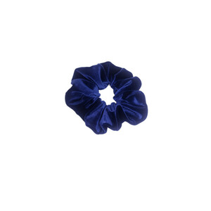 Βελούδινα λαστιχάκια μαλλιών τύπου scrunchies μπλε απόχρωση - ύφασμα, βελούδο, λαστιχάκια μαλλιών