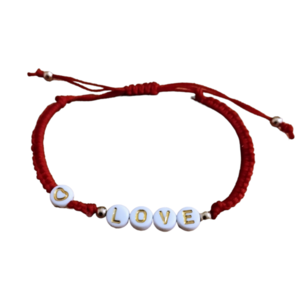 Bracelet macrame love - όνομα - μονόγραμμα, κορδόνια, boho, χεριού, αυξομειούμενα