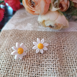 Μαργαρίτες - λευκές - πηλός, λουλούδι, ατσάλι, φθηνά - 2