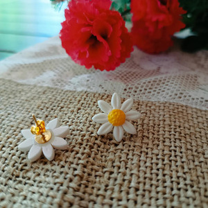 Μαργαρίτες - λευκές - πηλός, λουλούδι, ατσάλι, φθηνά - 4