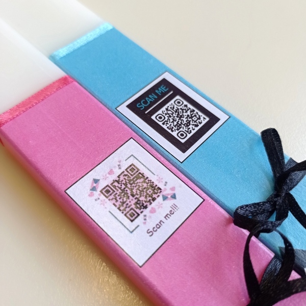 Πασχαλινή λαμπάδα με qr code. - κορίτσι, λαμπάδες, για παιδιά, για ενήλικες, για εφήβους - 4