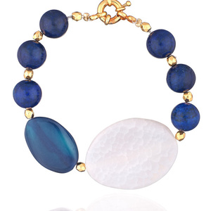 Βραχιόλι με Μπλε Λάπη λαζουλί | The Gem Stories Jewelry - ασήμι, ημιπολύτιμες πέτρες, επιχρυσωμένα, χεριού, αυξομειούμενα