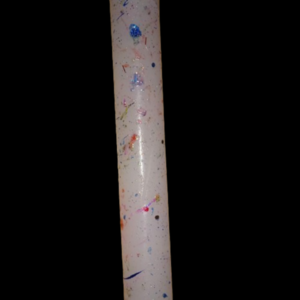 Λαμπάδα Splash Glitter χειροποιητη λευκη αρωματικη 30εκ. πολυχρωμη -apois - κορίτσι, λαμπάδες, για παιδιά, για ενήλικες, για εφήβους - 5