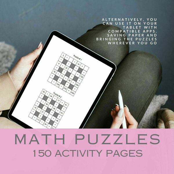 Εκτυπώσιμο μαθηματικό βιβλίο με 300 παζλ σε Α4 - φύλλα εργασίας - 4