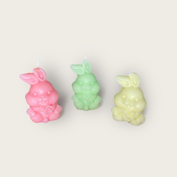 Easter Bunny σετ 3 τμχ - αρωματικά κεριά, πασχαλινά δώρα, διακοσμητικό πασχαλινό