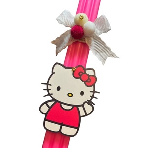 Πασχαλινή λαμπάδα Hello Kitty - κορίτσι, λαμπάδες, για παιδιά, ήρωες κινουμένων σχεδίων, ζωάκια - 2