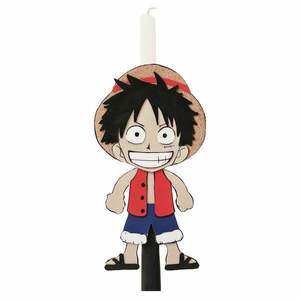 Λαμπάδα One Piece Monkey D.Luffy - αγόρι, λαμπάδες, για παιδιά, ήρωες κινουμένων σχεδίων, προσωποποιημένα - 3