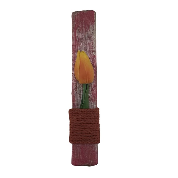 Λαμπάδα Τουλίπα Πορτοκαλί - λουλούδια, λαμπάδες, αρωματικές λαμπάδες, για εφήβους