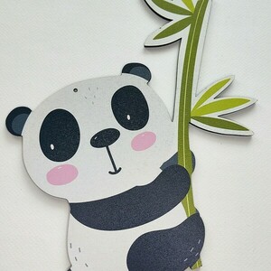 Λαμπάδα Panda Wood - λαμπάδες, για παιδιά, ζωάκια, για μωρά, παιχνιδολαμπάδες - 3