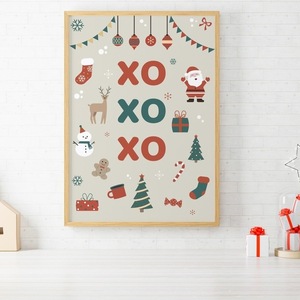 A4 Αφίσα | Χριστουγεννιάτικο Πόστερ | Χριστούγεννα, Άγιος Βασίλης, Χειμώνας | Πόστερ Ελληνικά | Πόστερ για παιδικό δωμάτιο | Αγόρι - Κορίτσι - κορίτσι, αγόρι, αφίσες - 2