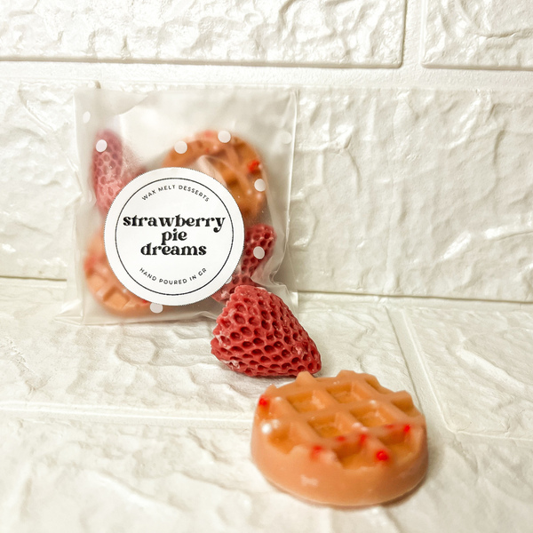 Strawberry Pie Dreams Άρωμα Strawberry Pie 4 Τεμάχια 30γρ. Wax Melts από 100% Κερί Σόγιας Χειροποίητα - αρωματικά κεριά, αρωματικό χώρου, κερί σόγιας, αρωματικά έλαια, waxmelts - 2