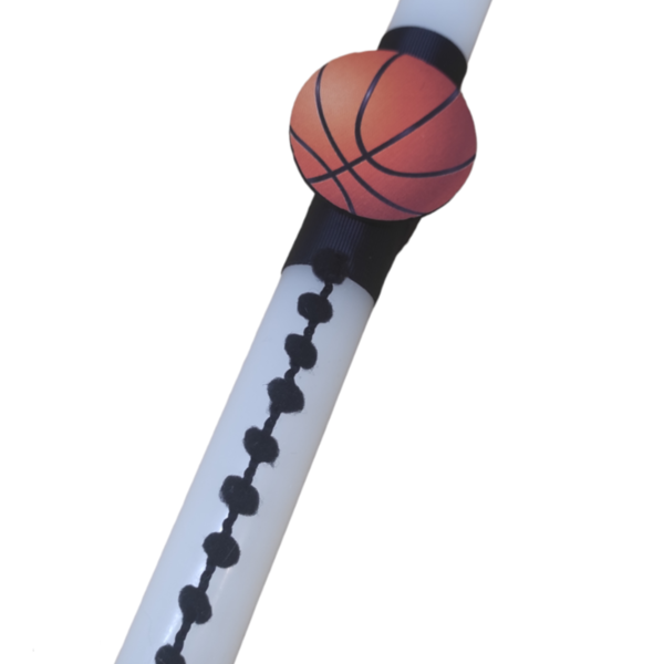Λαμπάδα μπάσκετ για εφήβους λευκή οβάλ 30 cm - λαμπάδες, για παιδιά, για εφήβους, σπορ και ομάδες
