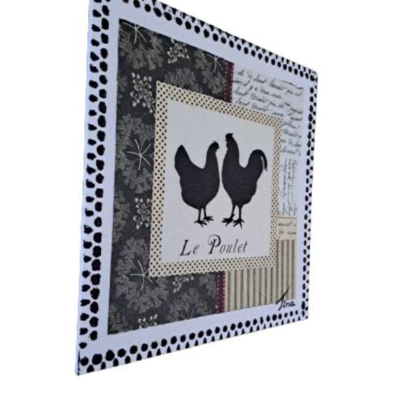 Πασχαλινο κανδρακι σε καρτολινο "le poulet" διαστασης 20Χ20 εκατ. - διακοσμητικά, για ενήλικες, για εφήβους, ζωάκια - 4