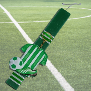 Πασχαλινή λαμπάδα ποδοσφαίρου πράσινη - αγόρι, λαμπάδες, για παιδιά, για εφήβους, σπορ και ομάδες - 4