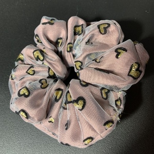 HEART XL SCRUNCHIE - ύφασμα, λαστιχάκια μαλλιών - 3